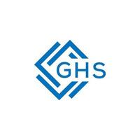 GHS letter logo design on white background. GHS creative  circle letter logo concept. GHS letter design. vector