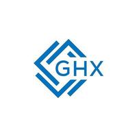 GHX letter logo design on white background. GHX creative  circle letter logo concept. GHX letter design. vector