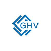 GHV letter logo design on white background. GHV creative  circle letter logo concept. GHV letter design. vector