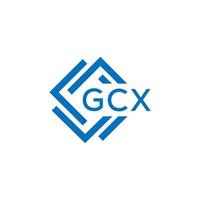GCX letter logo design on white background. GCX creative  circle letter logo concept. GCX letter design. vector