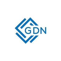 gdn letra logo diseño en blanco antecedentes. gdn creativo circulo letra logo concepto. gdn letra diseño. vector
