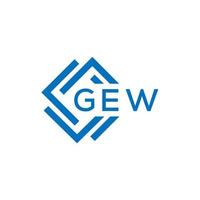 gew letra logo diseño en blanco antecedentes. gew creativo circulo letra logo concepto. gew letra diseño. vector