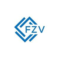 fzv creativo circulo letra logo concepto. fzv letra diseño.fzv letra logo diseño en blanco antecedentes. fzv creativo circulo letra logo concepto. fzv letra diseño. vector