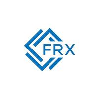 FRX letter logo design on white background. FRX creative  circle letter logo concept. FRX letter design. vector