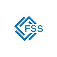 FSS letter logo design on white background. FSS creative  circle letter logo concept. FSS letter design. vector