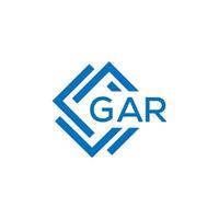 GAR letter logo design on white background. GAR creative  circle letter logo concept. GAR letter design. vector