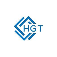 HGT letter logo design on white background. HGT creative  circle letter logo concept. HGT letter design. vector