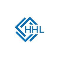 HHL letter logo design on white background. HHL creative  circle letter logo concept. HHL letter design. vector