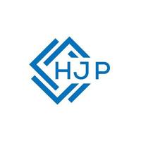 hjp letra logo diseño en blanco antecedentes. hjp creativo circulo letra logo concepto. hjp letra diseño. vector