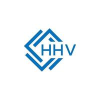 HHV letter logo design on white background. HHV creative  circle letter logo concept. HHV letter design. vector