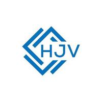 hjv letra logo diseño en blanco antecedentes. hjv creativo circulo letra logo concepto. hjv letra diseño. vector