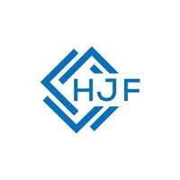 hjf letra logo diseño en blanco antecedentes. hjf creativo circulo letra logo concepto. hjf letra diseño. vector