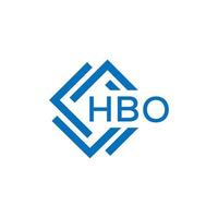 HBO letter logo design on white background. HBO creative  circle letter logo concept. HBO letter design. vector