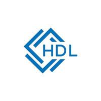 HDL creative  circle letter logo concept. HDL letter design.HDL letter logo design on white background. HDL creative  circle letter logo concept. HDL letter design. vector