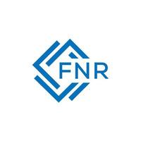 FNR letter logo design on white background. FNR creative  circle letter logo concept. FNR letter design. vector