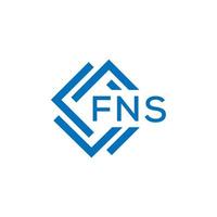 FNS letter logo design on white background. FNS creative  circle letter logo concept. FNS letter design. vector