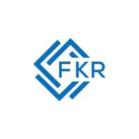 FKR letter logo design on white background. FKR creative  circle letter logo concept. FKR letter design. vector