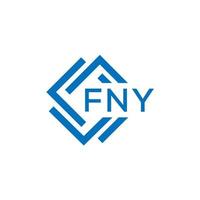 fny letra logo diseño en blanco antecedentes. fny creativo circulo letra logo concepto. fny letra diseño. vector