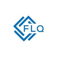 FLQ letter logo design on white background. FLQ creative  circle letter logo concept. FLQ letter design. vector