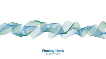 Flowing line style background design vector