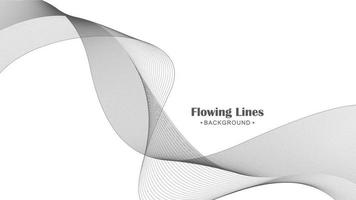 Flowing line style background design vector