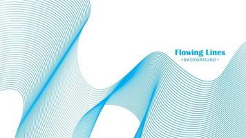 Flowing line style background design vector