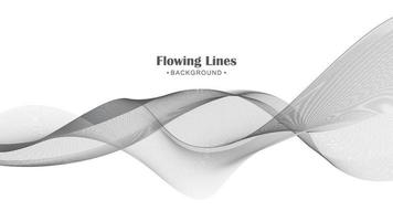 Flowing line style background design vector