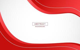 Abstract business background with red curve wave vector