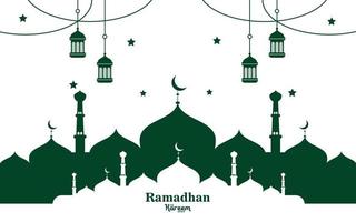 Vector religious Ramadan Kareem Islamic festival banner design