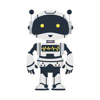 Cute Cartoon techology Ai robot vector