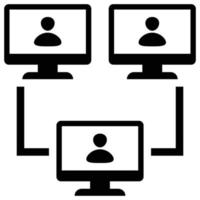 Video Conference is a simple editable icons thematics of Video Conference. Combine different elements to create eye-catching compositions that help you tell a better story for your lan vector