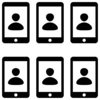 Video Conference is a simple editable icons thematics of Video Conference. Combine different elements to create eye-catching compositions that help you tell a better story for your lan vector