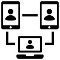Video Conference is a simple editable icons thematics of Video Conference. Combine different elements to create eye-catching compositions that help you tell a better story for your lan vector