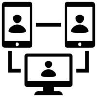 Video Conference is a simple editable icons thematics of Video Conference. Combine different elements to create eye-catching compositions that help you tell a better story for your lan vector