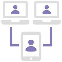 Video Conference is a simple editable icons thematics of Video Conference. Combine different elements to create eye-catching compositions that help you tell a better story for your lan vector