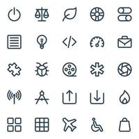 Outline icons for Web and mobile. vector