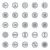 Badge outline icons for ui ux. vector