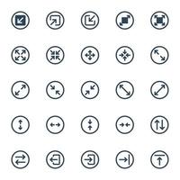 Badge glyph icons for ui ux. vector