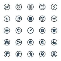 Badge glyph icons for ui ux. vector