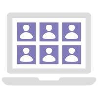 Video Conference is a simple editable icons thematics of Video Conference. Combine different elements to create eye-catching compositions that help you tell a better story for your lan vector