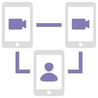 Video Conference is a simple editable icons thematics of Video Conference. Combine different elements to create eye-catching compositions that help you tell a better story for your lan vector