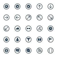 Badge glyph icons for ui ux. vector