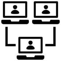 Video Conference is a simple editable icons thematics of Video Conference. Combine different elements to create eye-catching compositions that help you tell a better story for your lan vector