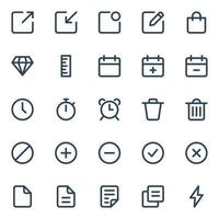 Outline icons for Web and mobile. vector