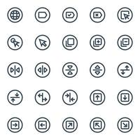 Badge outline icons for ui ux. vector