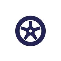 tire icon, wheel of a car vector