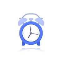 Alarm clock icon, wake up time vector