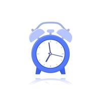 Alarm clock icon, wake up time vector