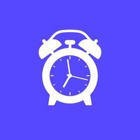 Alarm clock, wake up time vector icon