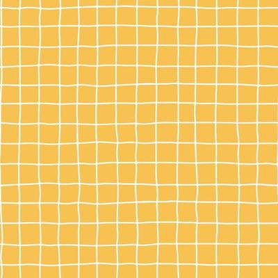 Seamless checkered repeating vector pattern with hand drawn grid. Yellow Plaid geometrical simple texture. Crossing lines. Abstract delicate pattern for fabric, textile, wallpaper, apparel, wrapping